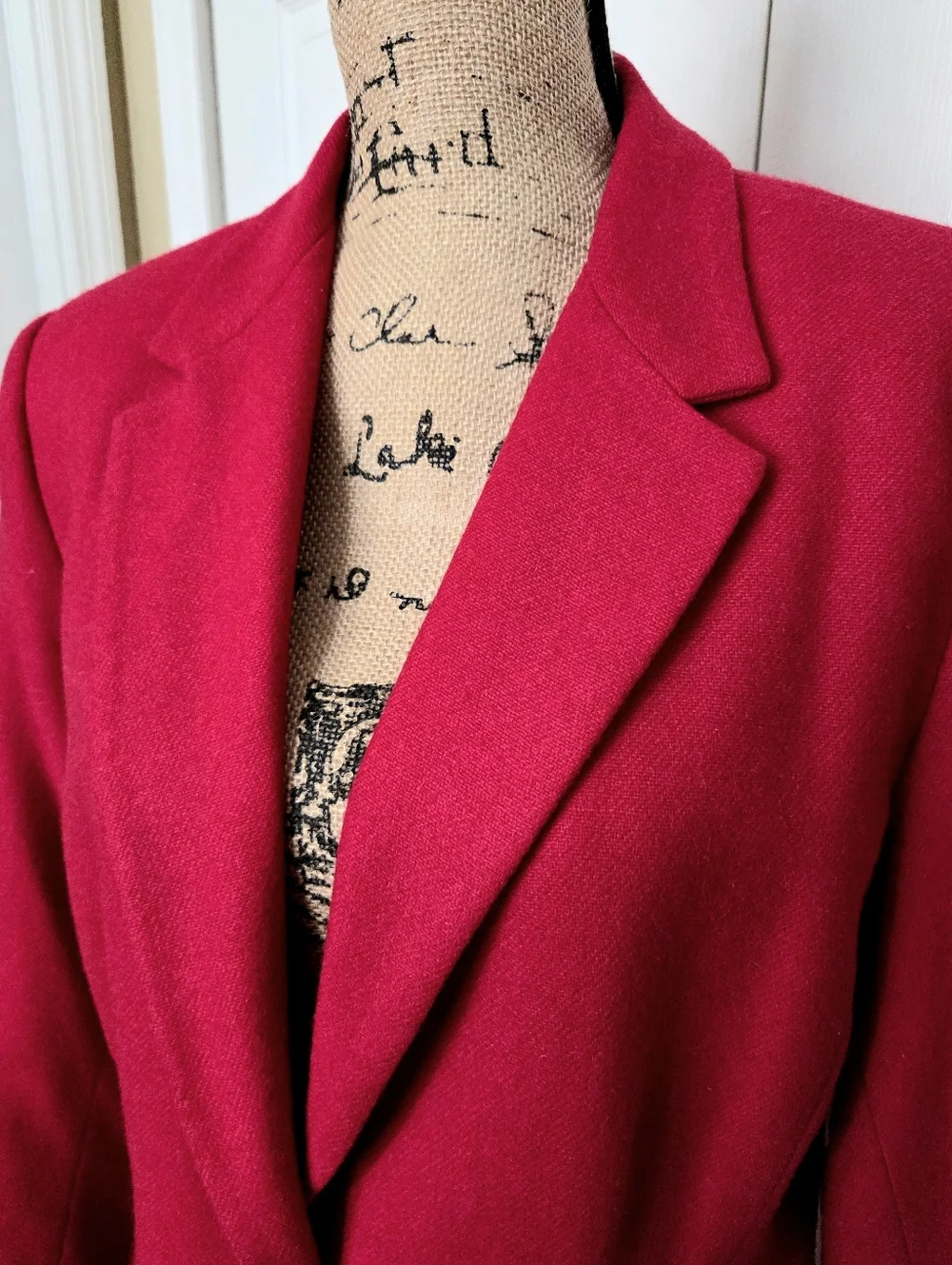 Sag Harbor Women's Red Single-Button Blazer Jacket